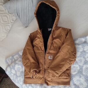 Boys Carhartt Brown Hooded Jacket